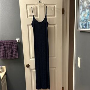 Elegant Navy Blue Maxi Dress
